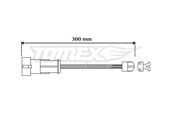 Obrázok Výstrażný kontakt opotrebenia brzdového oblożenia TOMEX Brakes  TX3053